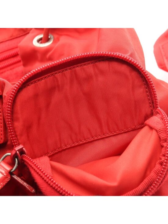 Prada Backpack Vela Red Nylon Leather main image 10